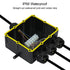 IP68 External Junction Box, 4 Way Plug Line Outdoor Electrical Box, M25 Coaxial Cable Connector Wire Range 4 to 14mm, Cable Box Enclosure for Trai...
