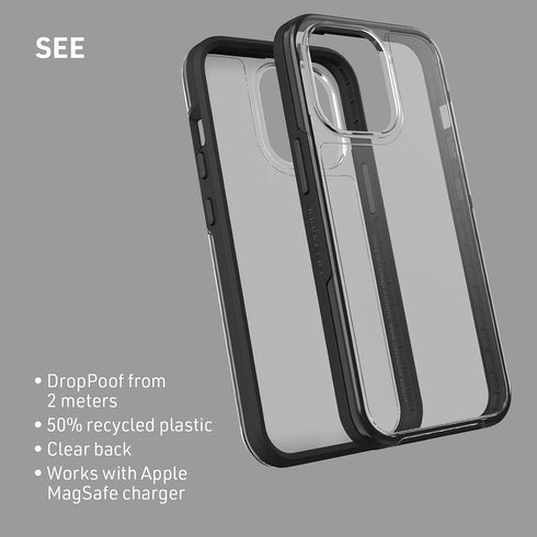 LifeProof SEE SERIES Case for iPhone 13 Pro (ONLY) - BLACK CRYSTAL...