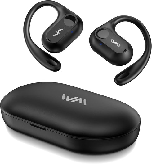 WOINNMM Open Ear Headphones,Bluetooth 5.3 Wireless Earbuds with Mic,LED Display,Immersive Stereo Sound,Clear Calls,30H Playback,Light Weight Runni...