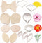 8set Gumpaste Flower Silicone Mold and Cutter Stainless Steel Flower Cutter Fondant Paste Veining Molds Sugarcraft Making Tools for Cupacke Cookie...