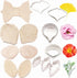 8set Gumpaste Flower Silicone Mold and Cutter Stainless Steel Flower Cutter Fondant Paste Veining Molds Sugarcraft Making Tools for Cupacke Cookie...