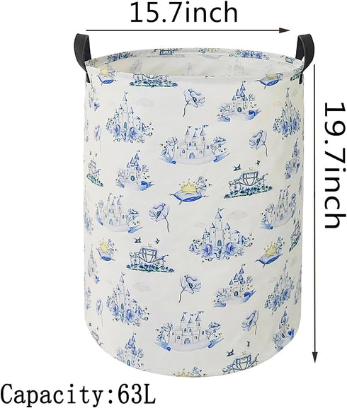 ACMUUNI19.7 Inch Kids Laundry Basket Clothes Basket Laundry Hamper with Handles, Storage Basket for Kids Boys Girls Room Bedroom Decor Toys Nurser...