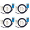 Square Inductive Proximity Sensor SN04-P Normally Open Detection Approach Switch PNP NO with TL PL SN Bracket (Blue, 4 Pack)...