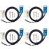 Square Inductive Proximity Sensor SN04-P Normally Open Detection Approach Switch PNP NO with TL PL SN Bracket (Blue, 4 Pack)...