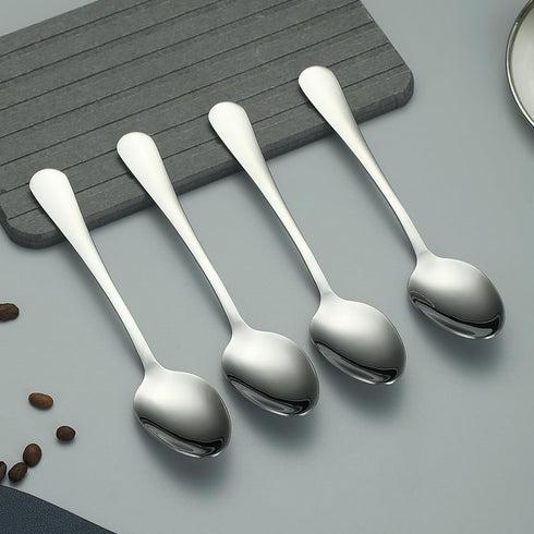 Dinner Spoons 12 Pieces, Stainless Steel 7.28inch Spoons, Dessert Spoons, Table Spoon, Soup Spoons, Easy To Clean, Dishwasher Safe...