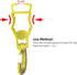Seibertron Patented Glove Clips, Work Gloves Grabber Holder Clip to Pants, 2 Pieces Fluorescent Yellow...
