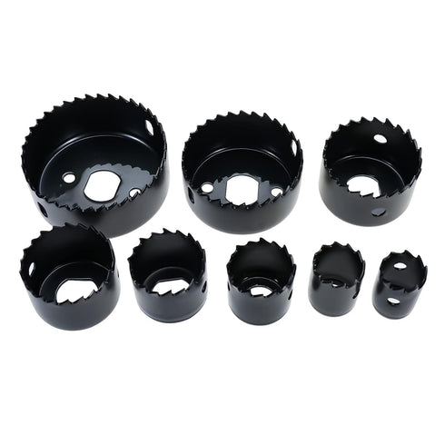 11pcs Hole Saw Drill Bit Kit 3/4"(19mm) - 2-1/2" (64mm), with Carbon Steel Saw Blades, Mandrels, Drill Bit, Hex Key, Ideal for Soft Wood, Plywood,...