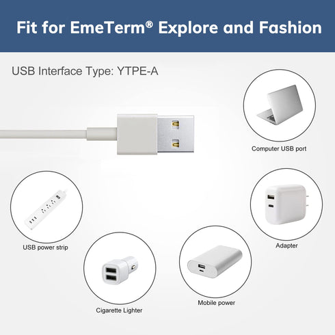 EmeTerm Original USB Magnetic Charging Cable Fashion, Explore, and Smart Series Anti-Nausea Wristbands (1 Pack)...