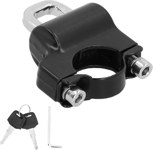 Ejoyous Helmet Lock, Universal Metal Motorcycle Safety Lock Helmet Lock Motorbike Parts with 2 Keys for 0.9?1.1in Handlebar of Motorcycles...