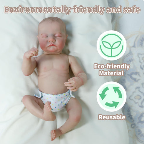 SCOM 4 PCS Baby Doll Diapers Baby Doll Accessories Sets Sized for 14-18 inch American Reborn Baby Dolls,Realistic Baby Dolls, for Kid Age 3+ (Diap...