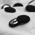 10PCS Fabric Cloth Covered Buttons with Metal Shank Buttons for Suits Gowns Blouses Tuxedo Sweaters Fabric Buttons Black 20mm...