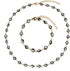 Colorful Lucky Evil Eye Bead Bracelet Choker Necklace Jewelry Set Rainbow Link Chain Protection Amulet Collar Necklace for Women Men Good Luck Jew...