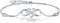 Billie Bijoux Women Bracelets 925 Sterling Silver Infinity Heart White Gold Plated Cubic Zirconia Adjustable Bracelet Best Gifts for Women...