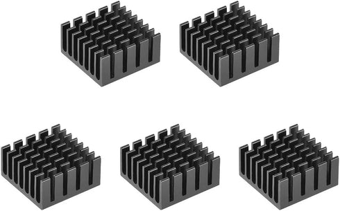 uxcell Electronic Radiators Heatsink for MOS GPU IC Chip Black 20 x 20 x 10 mm 5pcs...