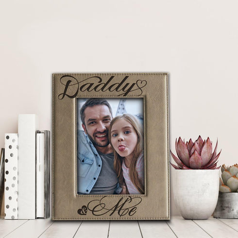 BELLA BUSTA - Daddy and Me Theme-Fathers day, Dad Keepsake from kids-Engraved Picture Frame (5 x 7 Vertical(Daddy))...