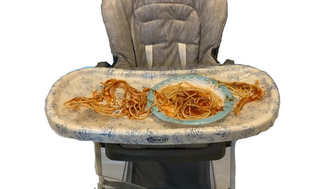 Toddler Table Cover for Highchair – 8Pcs Set High Chair Cover Compatible with Standard Trays – Disposable and Practical Design – Ideal for Non-Mes...
