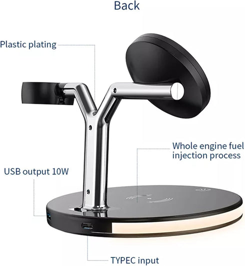 Wireless Charging Stand - Fast Wireless Charger - 3 in 1 Charging Station for Apple AirPods Pro 3 2 Apple Watch Ultra 8 7 SE 6 5 4 iPhone 14Series...