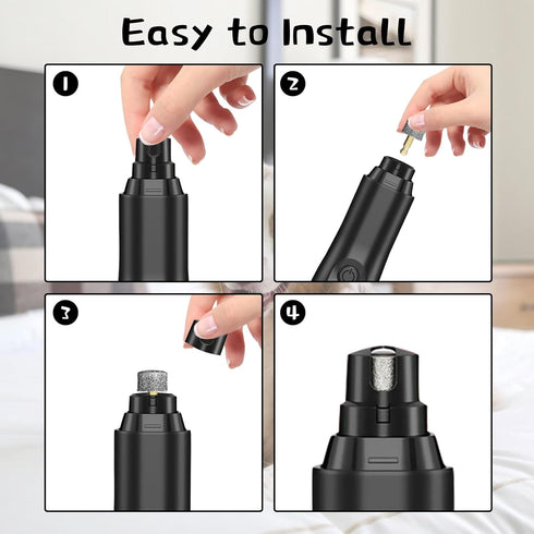 5Pcs Dog Nail Grinder Diamond Tip Replacement Heads Replaceable Paws Dog Claw Grinder Bits Pet Paws Grooming Accessories...
