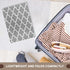 3D Rose TWL_120259_1 Dark Gray Quatrefoil Pattern - Grey Moroccan Tiles - Modern Stylish Geometric Clover Lattice Towel, 15 x 22...