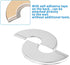 3 Pcs Stainless Steel Wall Split Flange Round Escutcheon Plate Floor and Ceiling Plate Cover Split Flange Plumbing Cover Plates Self Adhesive Spli...