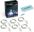 CYLAPEX 6 Pack Green Fairy Lights String Battery Operated Fairy Lights Firefly Lights LED Starry String Lights 3.3ft 20 LEDs Silvery Copper Wire f...