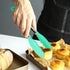 Small Tongs with Silicone Tips 7-Inch Serving Tongs, Set of 3 (Pink Mint Yellow)...
