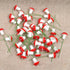 20Pcs Red Mini Mushroom Miniatures Artificial Garden Fairy Bonsai Plant Pot Resin Craft Decoration for Home DIY Micro Landscape Decor Garden Sculp...