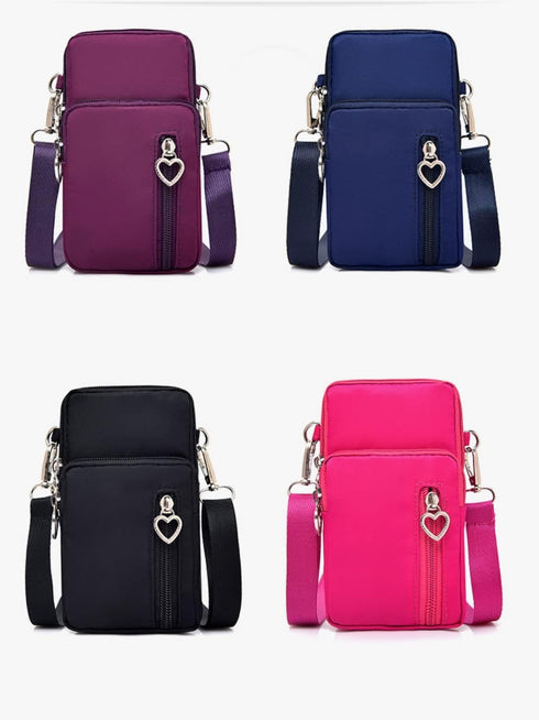 Mobile Phone Purses Bag,Waterproof Crossbody Phone Wallet Case, Cellphone Crossbody with Shoulder Strap,Outdoor Sweat-Proof Running Armbag,Crossbo...