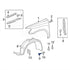 Rexka 30pcs Fender Liner Under Cover Screw Bolt Compatible with 90159-60496 Toyota Lexus...