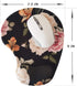 Floral Aesthetic Portable Mouse Pad Computer Sublimation Mouse Pads Small 3D Gel Mouse Pad with Wrist Support Black...