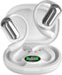 JIECAN Open Ear Headphones Bluetooth V5.3 Wireless Earbuds with Earhooks with Digital Display Charging Case, Conduction Headphones with Mic Waterp...