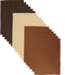 Misscrafts Felt Fabric Sheets 1.4mm Thick Craft Felt 18 Pieces Soft Felt Sheets 8"x12" Felt Square Pack 3 Colors for Craft DIY Project (Brown Seri...