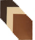 Misscrafts Felt Fabric Sheets 1.4mm Thick Craft Felt 18 Pieces Soft Felt Sheets 8"x12" Felt Square Pack 3 Colors for Craft DIY Project (Brown Seri...