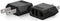 Unidapt US Canada Mexico Travel Plug Adapter, European to US Plug Adapter, Universal Outlet Adapters, 2-Pack EU to US Adaptor, Europe to USA, Type...