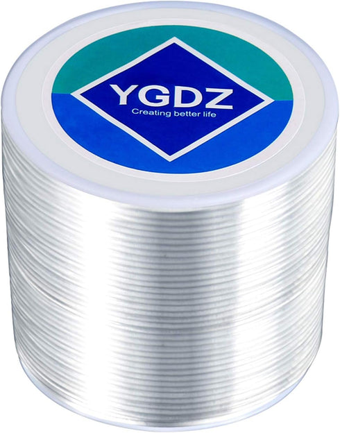 YGDZ 1.5mm Bracelet String, Elastic String Crystal Stretch Thread Clear Beading Cords for Bracelets Beading Making...