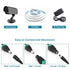 12V DC Adapter Plug 5.5mm x 2.1mm, 10 Pair (10 x Male + 10 x Female) DC Power Connector for LED Strip CCTV Security Camera Cable End Plugs (Male &...