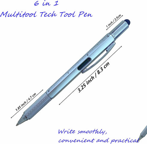 24 Pcs Multitool Pen and 24 Ink Refills for 6 in 1 Multitool Tech Gift Pen Tool Pen Gadget Screwdriver...