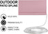 Long Solid Vinyl 1/4" Outdoor Patio Chair Spline, Replacement Awning Cord, Sling Chair Spline (25 FT)...