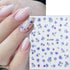 Colorful Flower Nail Stickers for Nail Art 6Sheets Ice-clear Dried Flowers Nail Art Supplies Cherry Blossoms Sunflower Nail Decals Daisy Nail Art ...