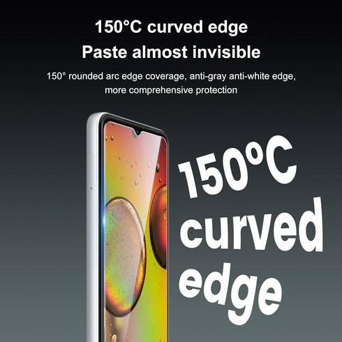 3 Pack For T-Mobile Revvl 7 5G Screen Protector Tempered Glass, 150° Curved Edge, HD Clear, Bubble-Free, Full Coverage, Screen Tempered Glass Prot...