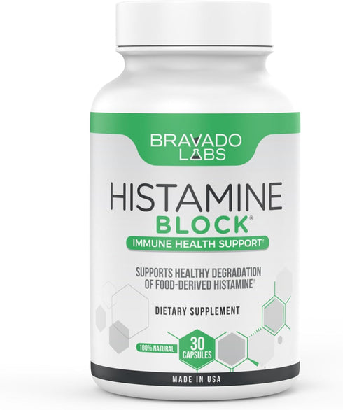 Premium Histamine Block Supplement - Histamine Blocker Diamine Oxidase Supplement - Advance DAO Enzyme Supplement for Food-Derived Histamine Intol...
