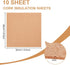 BENECREAT 10 Pack 12x12 Inch Cork Board 1mm Thick Cork Board Tiles Square Cork Tiles Coaster Cork Sheets Tiles for Bulletin Boards, Wall Decoratio...