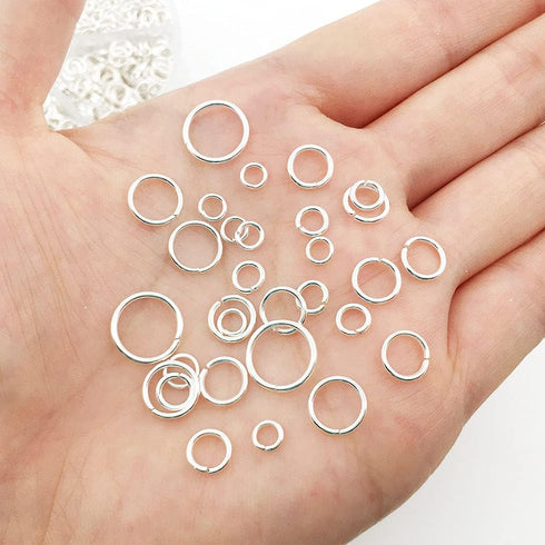 1500Pcs Mixed 6 Sizes Open Jump Rings,4mm 5mm 6mm 7mm 8mm 10mm Jump Ring Jewelry Keychain for Jewelry Making Accessories with 1Pcs Jump Ring Open/...