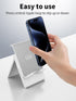 SAIJI Adjustable Tablet Stand Holder Portable Foldable Desktop Stand Dock Compatible for iPad, iPhone, Nintendo Switch, Samsung Galaxy and Kindle ...