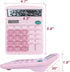 Basic Calculator with Comfortable Large LCD Display, 12 Digits Calculators Desktop, Tilt Screen, Big Button, Desk Calculator with Dual Power (Sola...