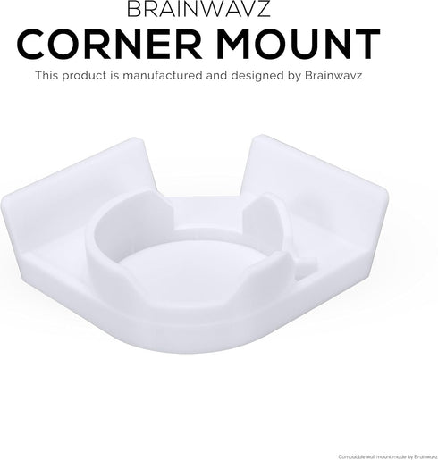 Corner Mount Infant Optics DXR-8 & Pro Adhesive Wall Shelf, Optimal Viewing, Full Pan & Tilt, Easy Installation, No Mess, No Screws by Brainwavz...
