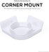 Corner Mount Infant Optics DXR-8 & Pro Adhesive Wall Shelf, Optimal Viewing, Full Pan & Tilt, Easy Installation, No Mess, No Screws by Brainwavz...