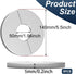 Wall Split Flange Stainless Steel Escutcheon Plate plumbing Cover Self-Adhesive Round for 50mm Diameter Pipe...