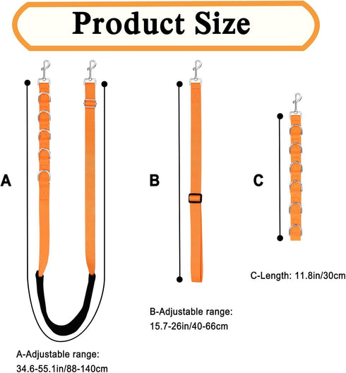 Dog Grooming Belly Strap, Dog Grooming Table Leash Loop Extension No Sit Haunch Holder for Dog Grooming Pet Bathing Restraint Leash for Small Medi...