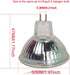 12V Low Voltage MR16 GU5.3 Led 4W Daylight White 6000k Bulb Equivalent to 20W 35W Halogen Spotlights for Outdoor Landscape Flood Track Lighting (4...